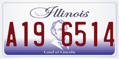 IL license plate A196514