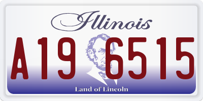 IL license plate A196515