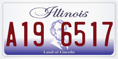 IL license plate A196517