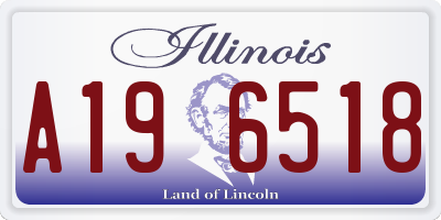 IL license plate A196518