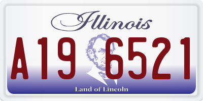 IL license plate A196521