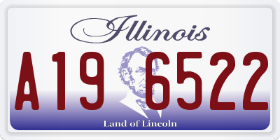 IL license plate A196522