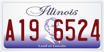 IL license plate A196524
