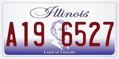 IL license plate A196527