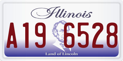 IL license plate A196528