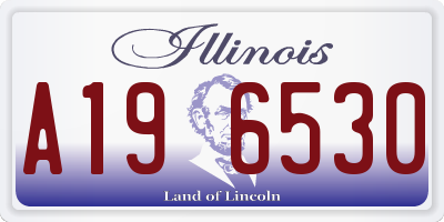 IL license plate A196530