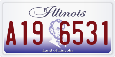 IL license plate A196531