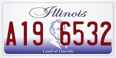 IL license plate A196532