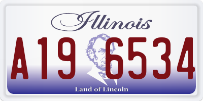IL license plate A196534