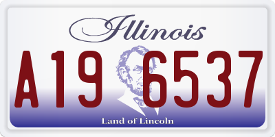 IL license plate A196537