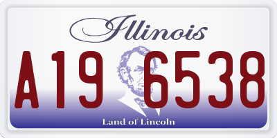 IL license plate A196538