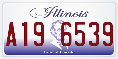 IL license plate A196539