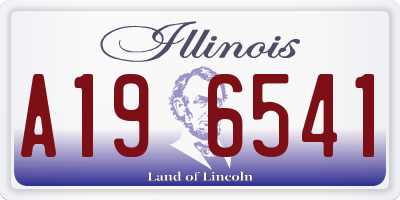 IL license plate A196541