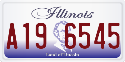 IL license plate A196545