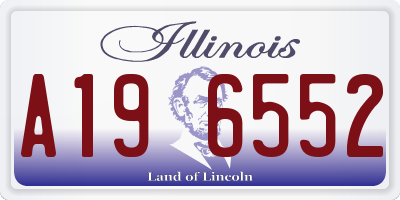 IL license plate A196552