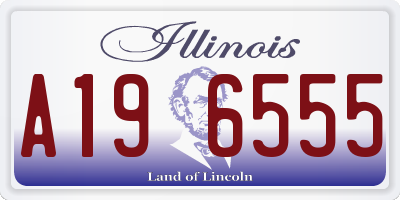 IL license plate A196555