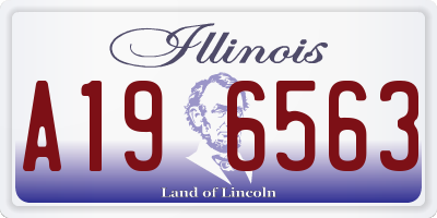 IL license plate A196563
