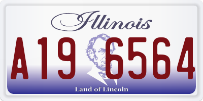 IL license plate A196564