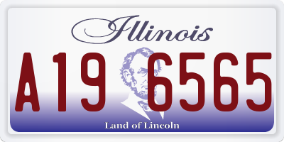 IL license plate A196565