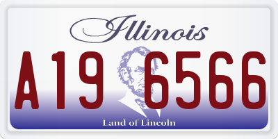 IL license plate A196566