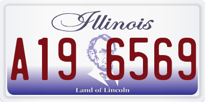 IL license plate A196569
