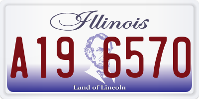 IL license plate A196570