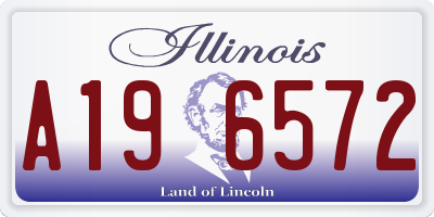 IL license plate A196572