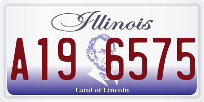 IL license plate A196575