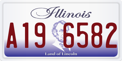 IL license plate A196582