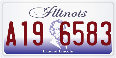 IL license plate A196583