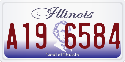 IL license plate A196584