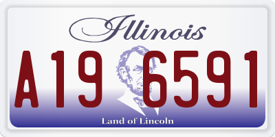 IL license plate A196591
