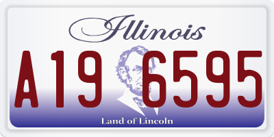 IL license plate A196595