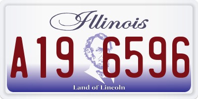 IL license plate A196596