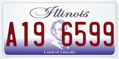 IL license plate A196599