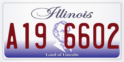 IL license plate A196602