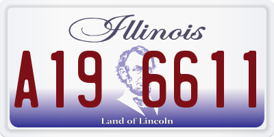 IL license plate A196611