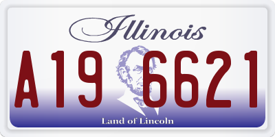 IL license plate A196621