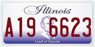 IL license plate A196623