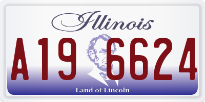 IL license plate A196624