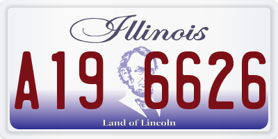 IL license plate A196626