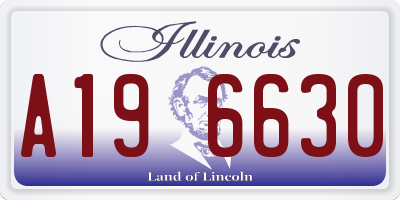 IL license plate A196630