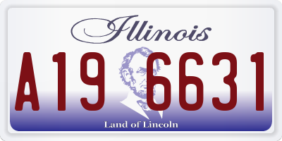 IL license plate A196631