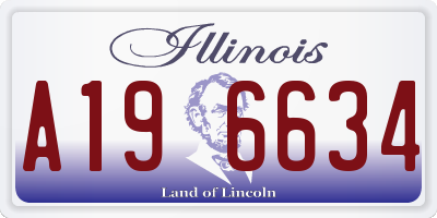 IL license plate A196634