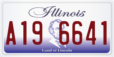 IL license plate A196641