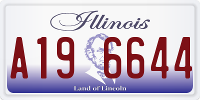IL license plate A196644