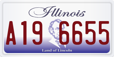 IL license plate A196655