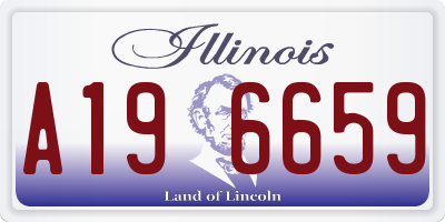 IL license plate A196659