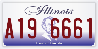 IL license plate A196661
