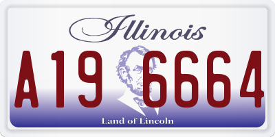 IL license plate A196664